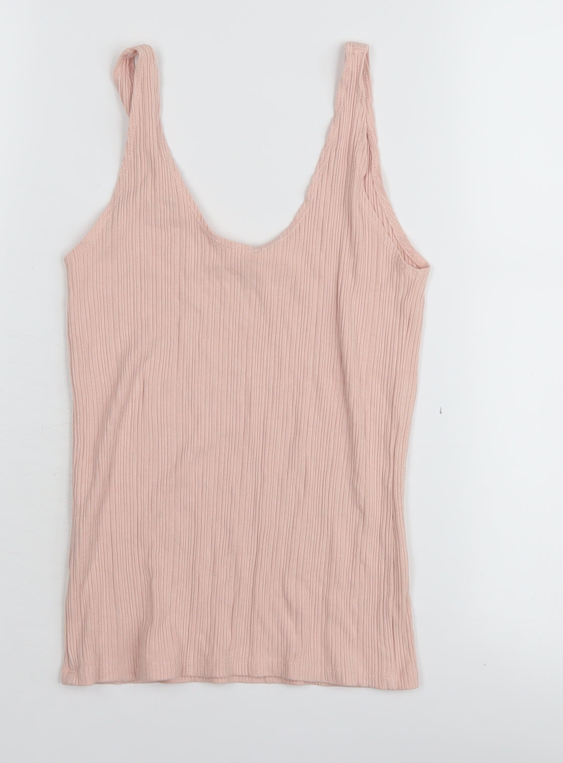 MNG Women's Pink XS Basic Knit Tank Top