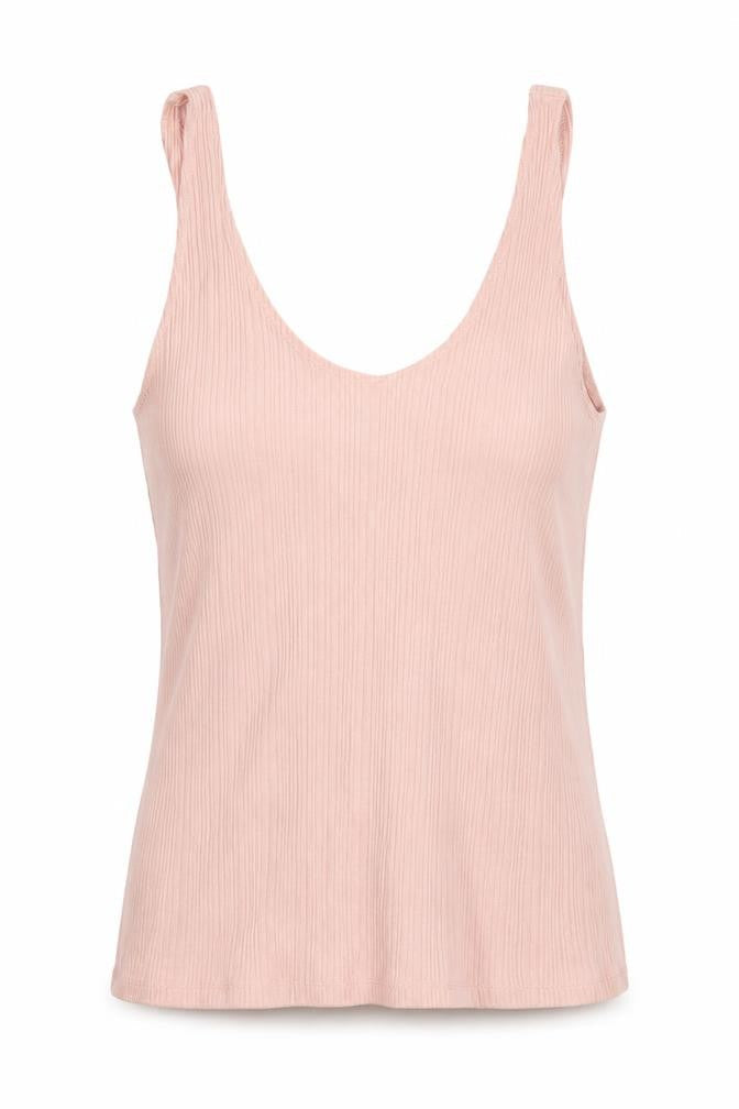 MNG Women's Pink XS Basic Knit Tank Top