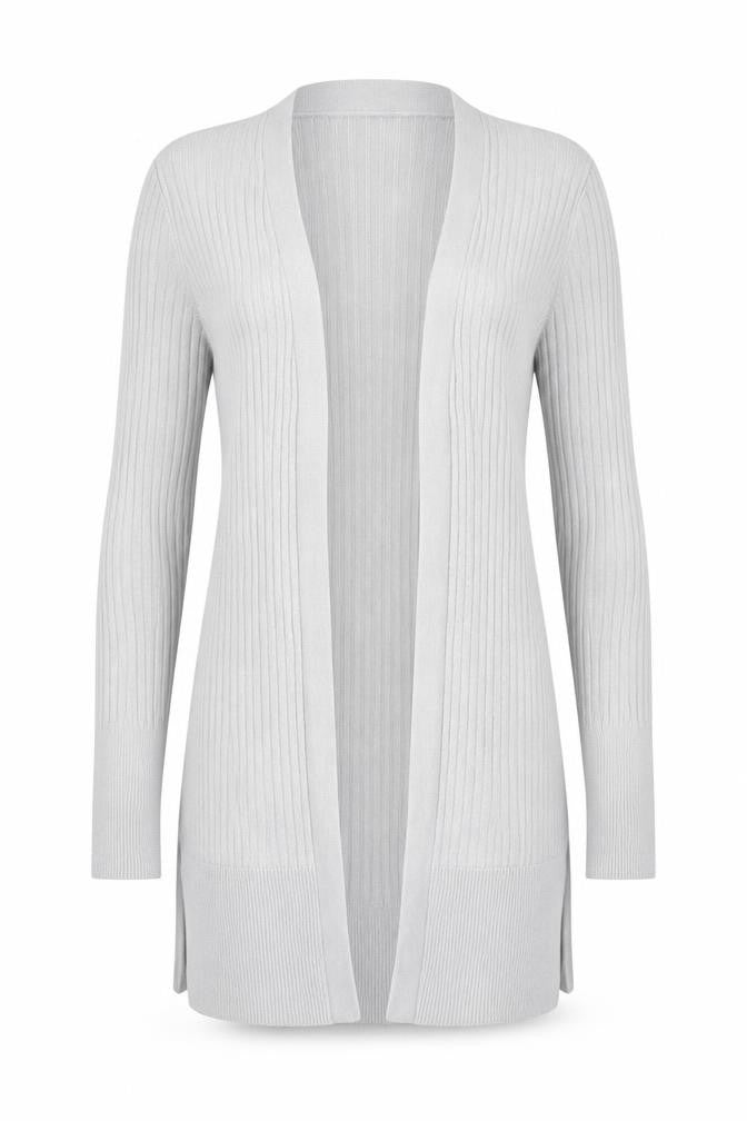Oasis Women's Grey Cardigan XS Knit Long Sleeve