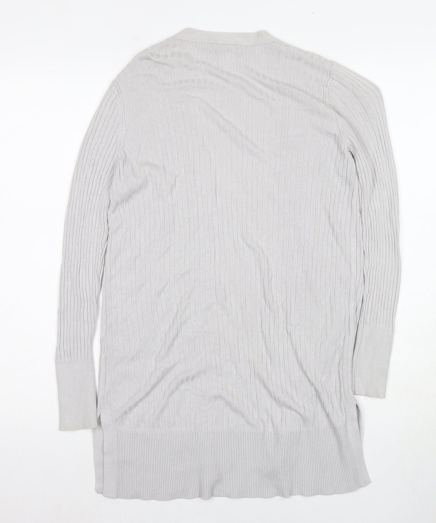 Oasis Women's Grey Cardigan XS Knit Long Sleeve