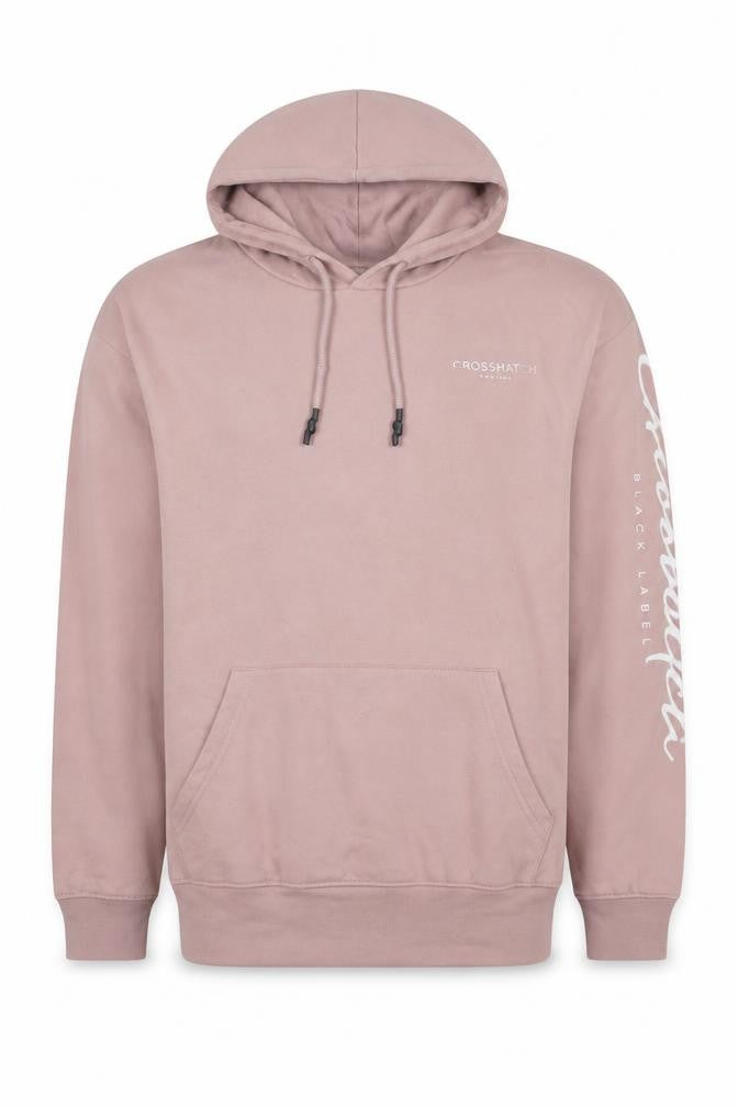 Crosshatch Men's Pink XS Hoodie, Pullover, Hooded, Logo