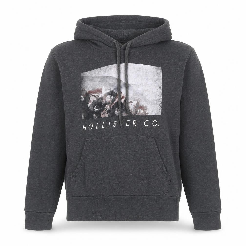 Hollister Women's Grey M Pullover Hoodie Logo