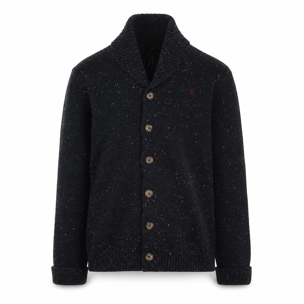 Penguin Boys Black Collared Cardigan 12-13 Years