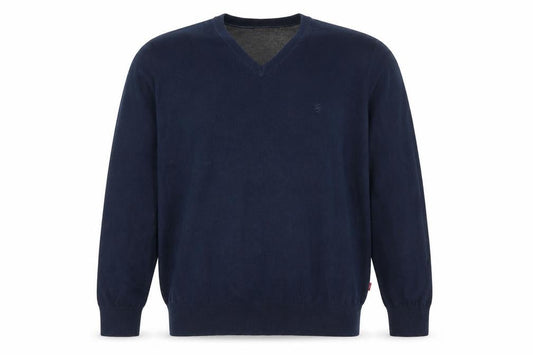 IZOD Men's Blue XL Cotton V-Neck Pullover Jumper