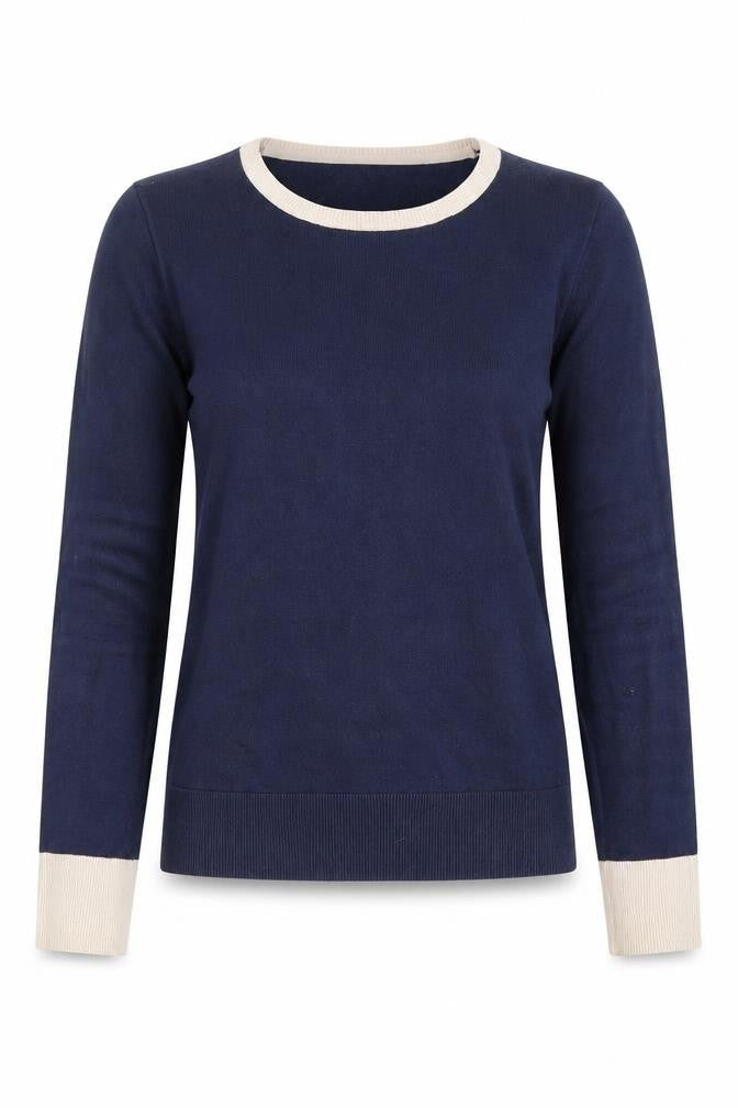 Nautica Women's Blue XS Crew Neck Pullover Jumper