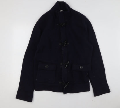 Gap Men's Blue XL Knit Wool Toggle Jacket