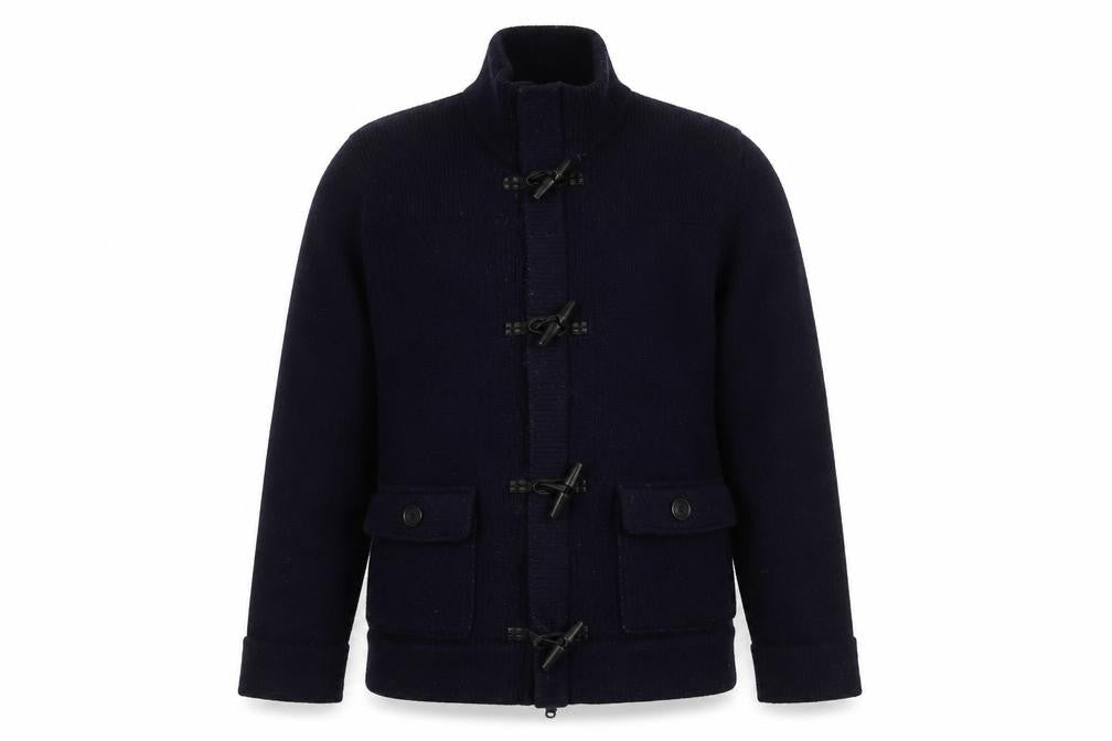 Gap Men's Blue XL Knit Wool Toggle Jacket