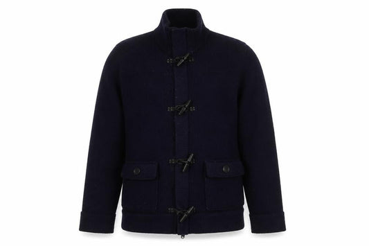 Gap Men's Blue XL Knit Wool Toggle Jacket