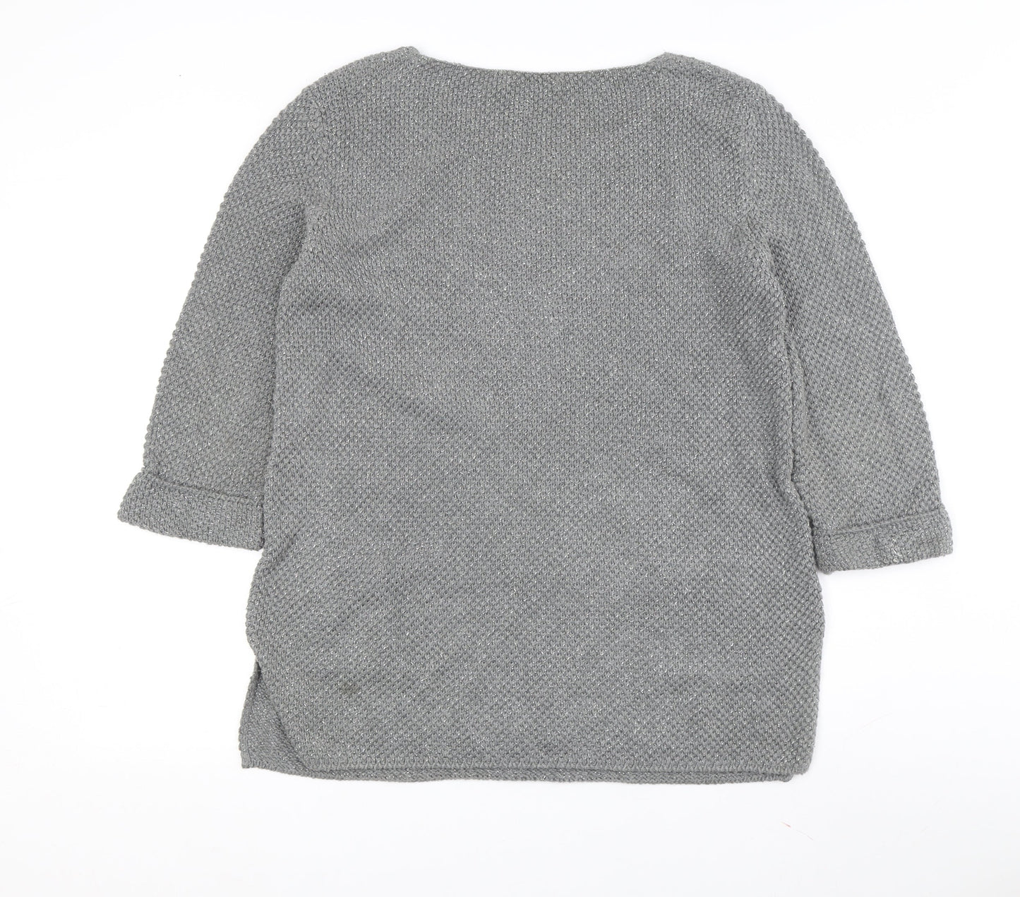 Monari Women's Grey Tunic Jumper Size 14