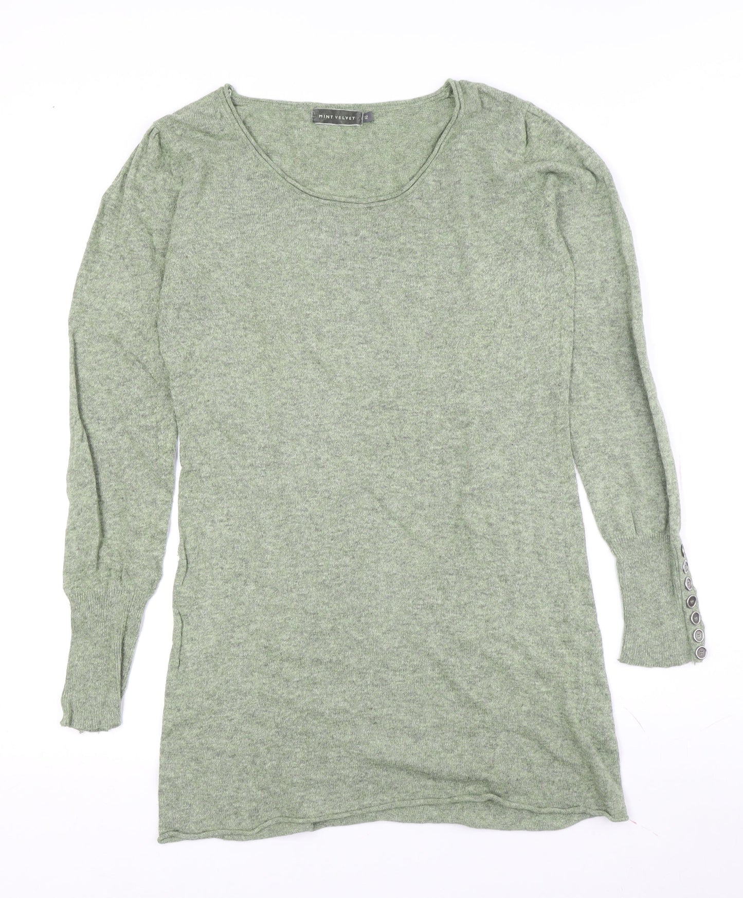 Mint Velvet Women's Green Tunic Jumper, Size 12