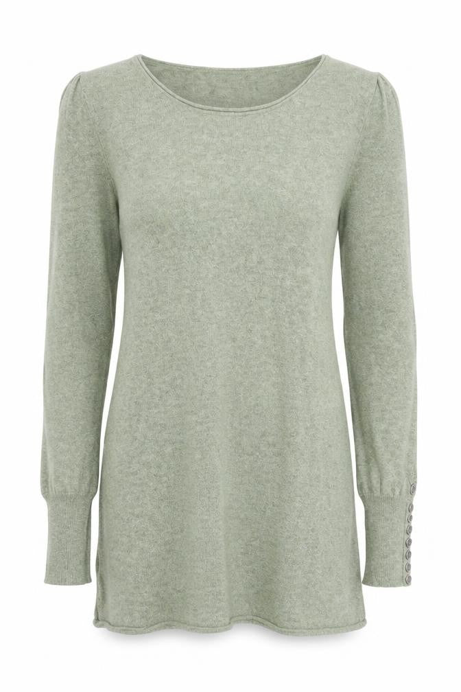 Mint Velvet Women's Green Tunic Jumper, Size 12