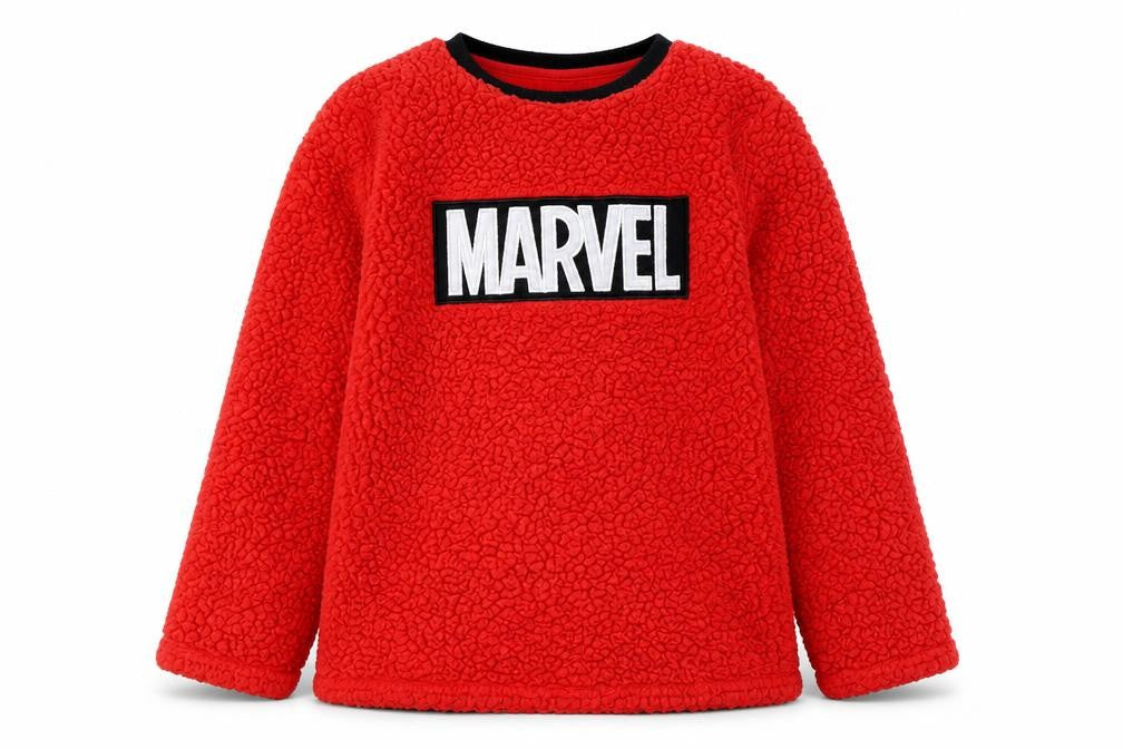 Marvel Girls Red Pullover Fleece Sweatshirt - 11-12 Years