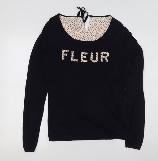 La p'tite étoile Women's Black Pullover Jumper S