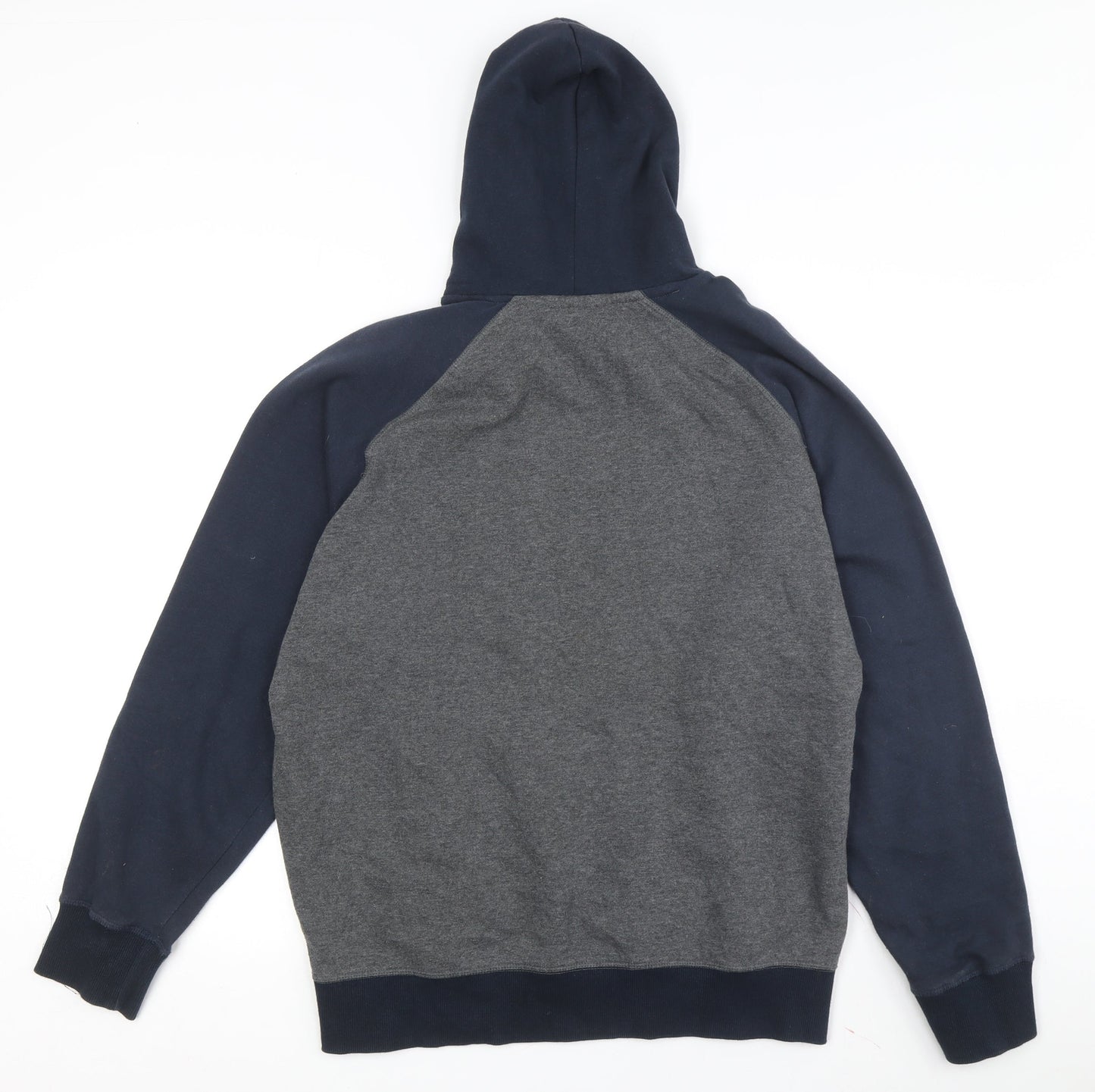 vanVaan Men's Grey & Blue Pullover Hoodie M