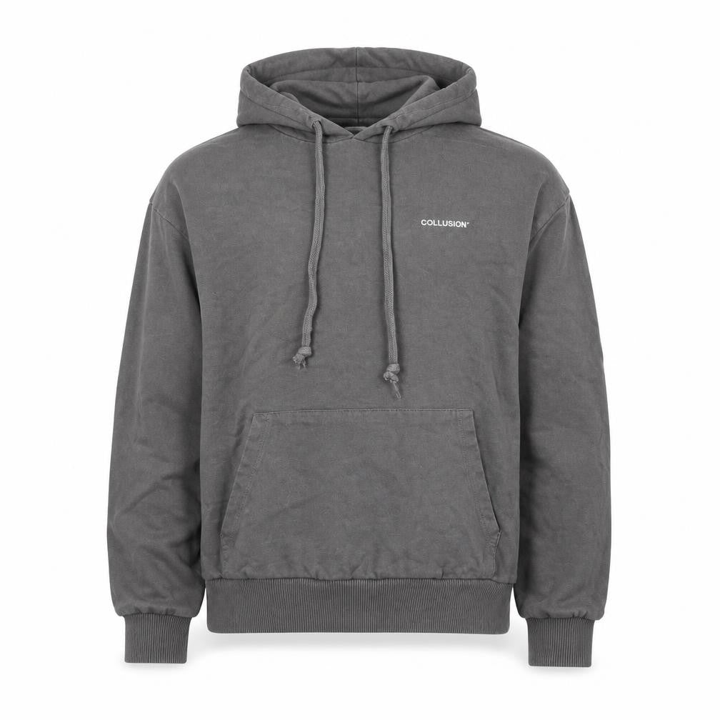 Collusion Grey Unisex Pullover Hoodie M