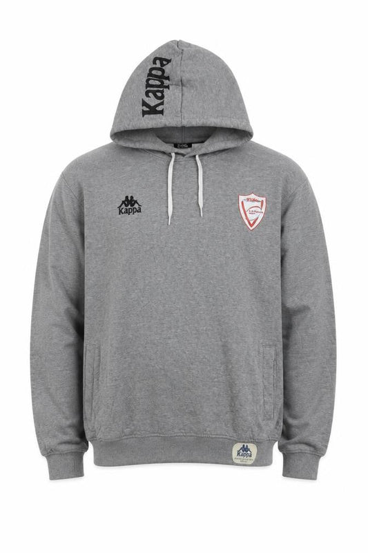 Kappa Men's Grey Pullover Hoodie XL Logo Accents