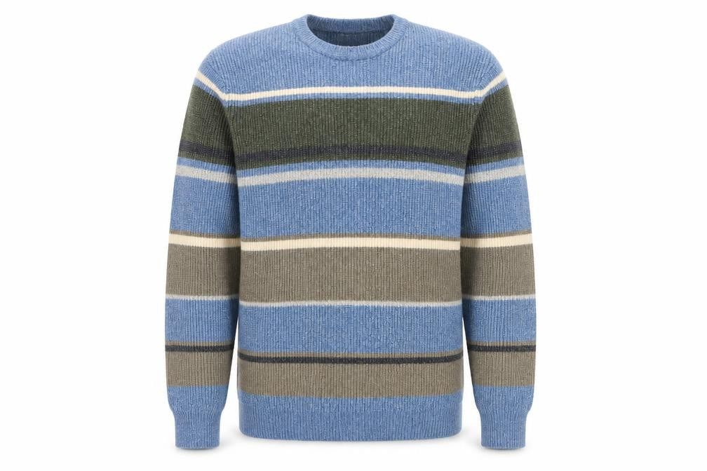 Marks & Spencer Men’s Blue 2XL Striped Pullover Jumper
