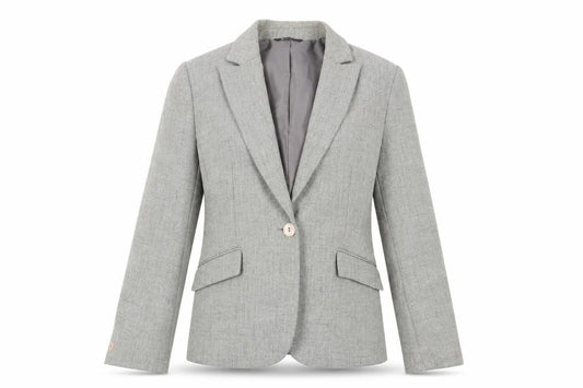 BHS Women's Grey Single-Breasted Suit Jacket Size 14