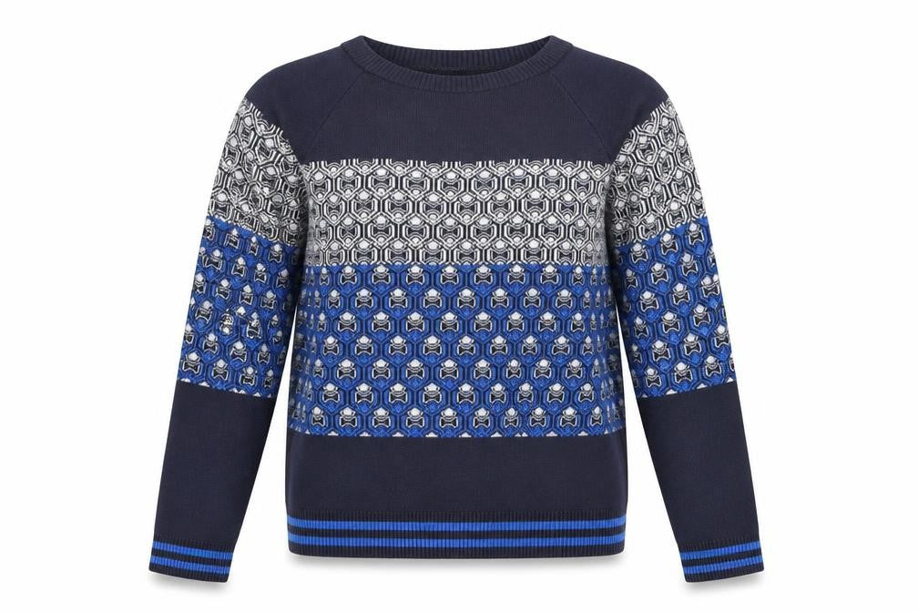 Next Women's Blue Geometric Jumper, Size S