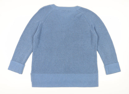 Next Women's Blue Knit Pullover Jumper L
