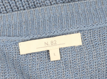 Next Women's Blue Knit Pullover Jumper L