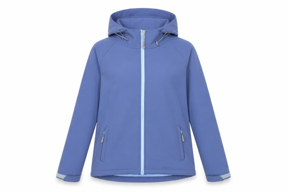 Eono Women's Blue Hooded Windbreaker Jacket M