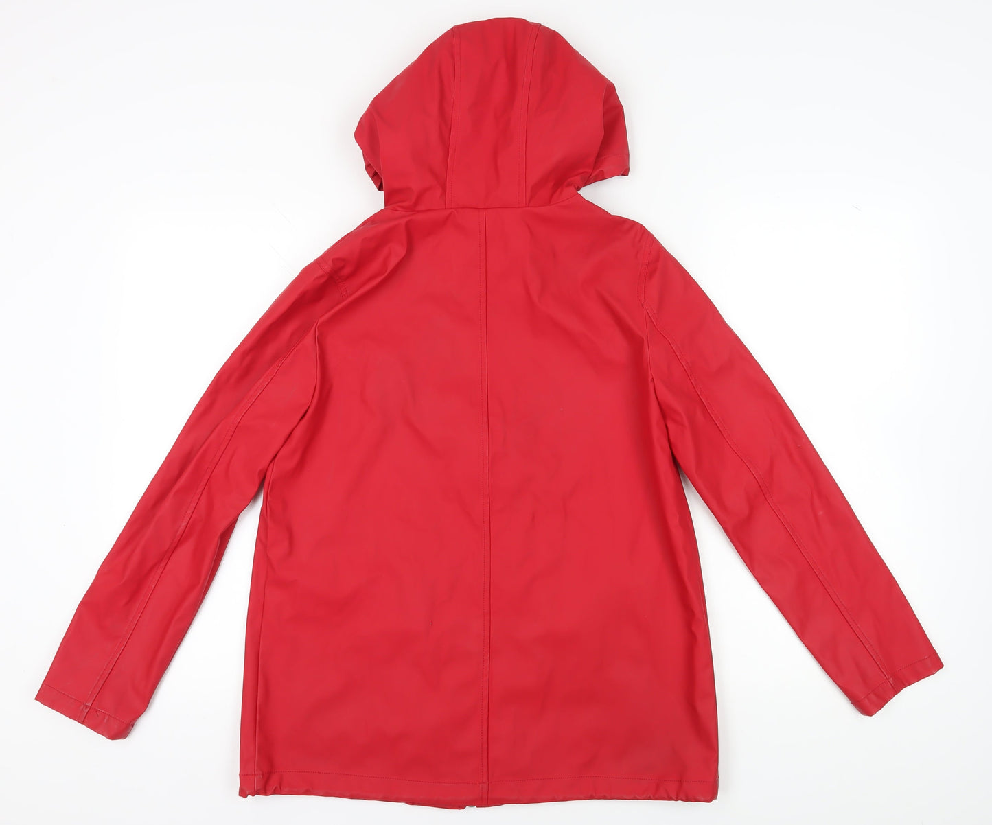 New Look Women's Red Rain Coat Jacket Size 10