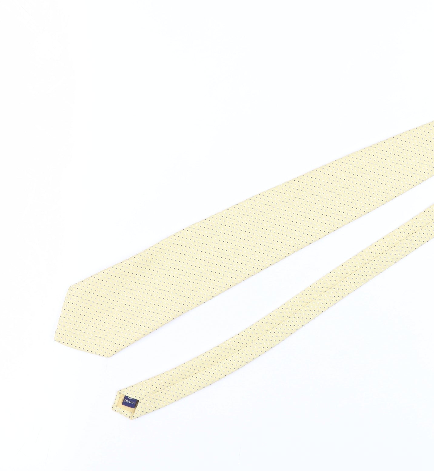 Debenhams Men's Beige Polka Dot Polyester Tie