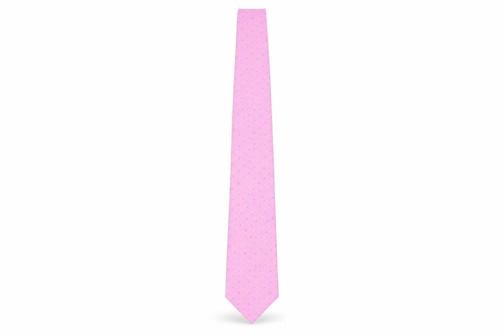 Austin Reed Pink Silk Polka Dot Tie Men’s One Size