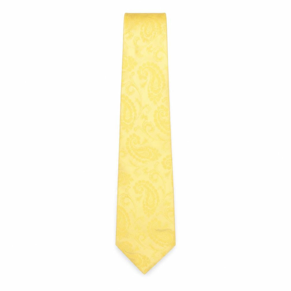 Magee Men's Yellow Paisley Silk Tie, One Size