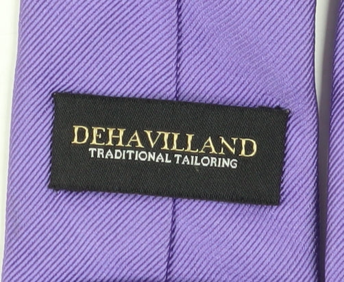 Dehavilland Men's Purple Silk Tie