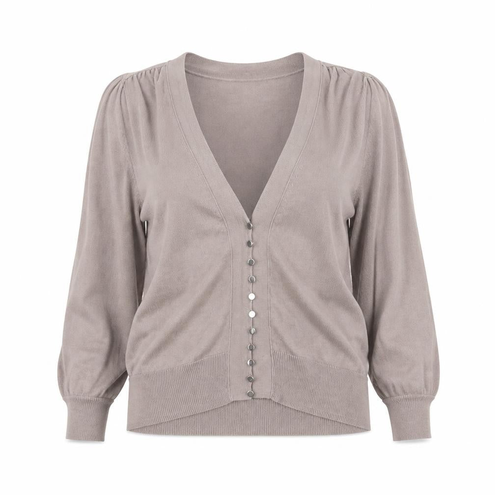 Gap Women's Grey XS Cardigan V-Neck Cotton Knit