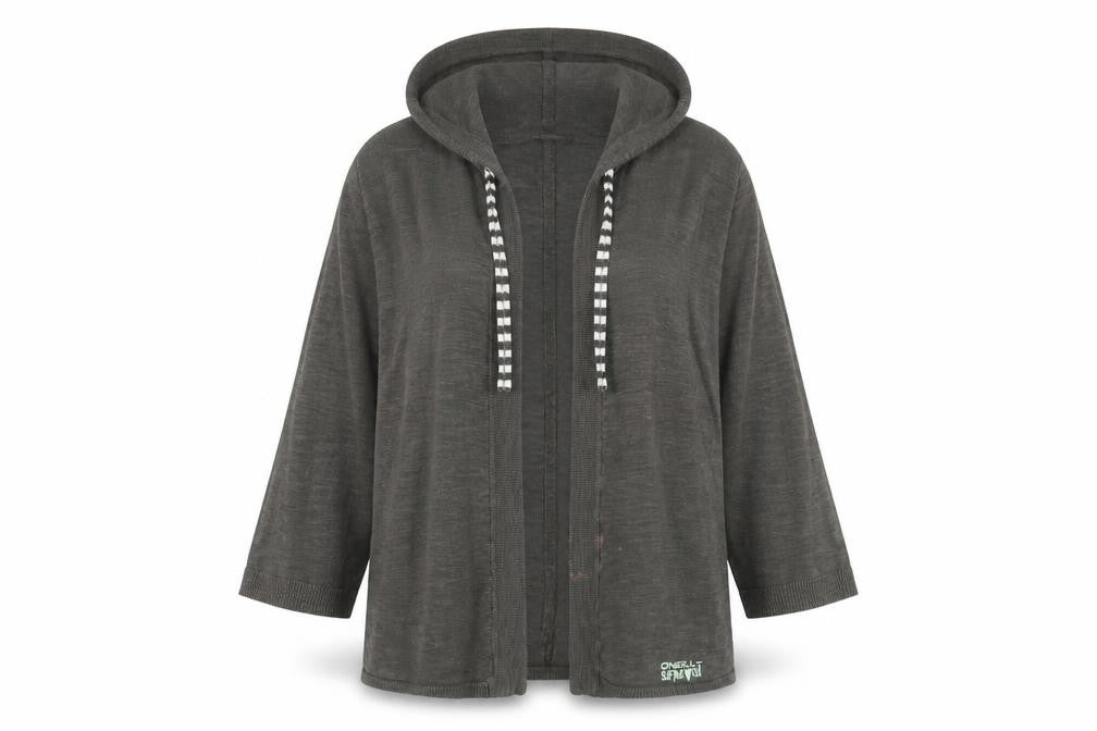 O'Neill Women's Grey Hooded Cardigan - Size S