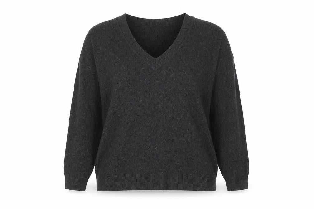 Mint Velvet Women’s Grey Pullover Jumper S V-Neck