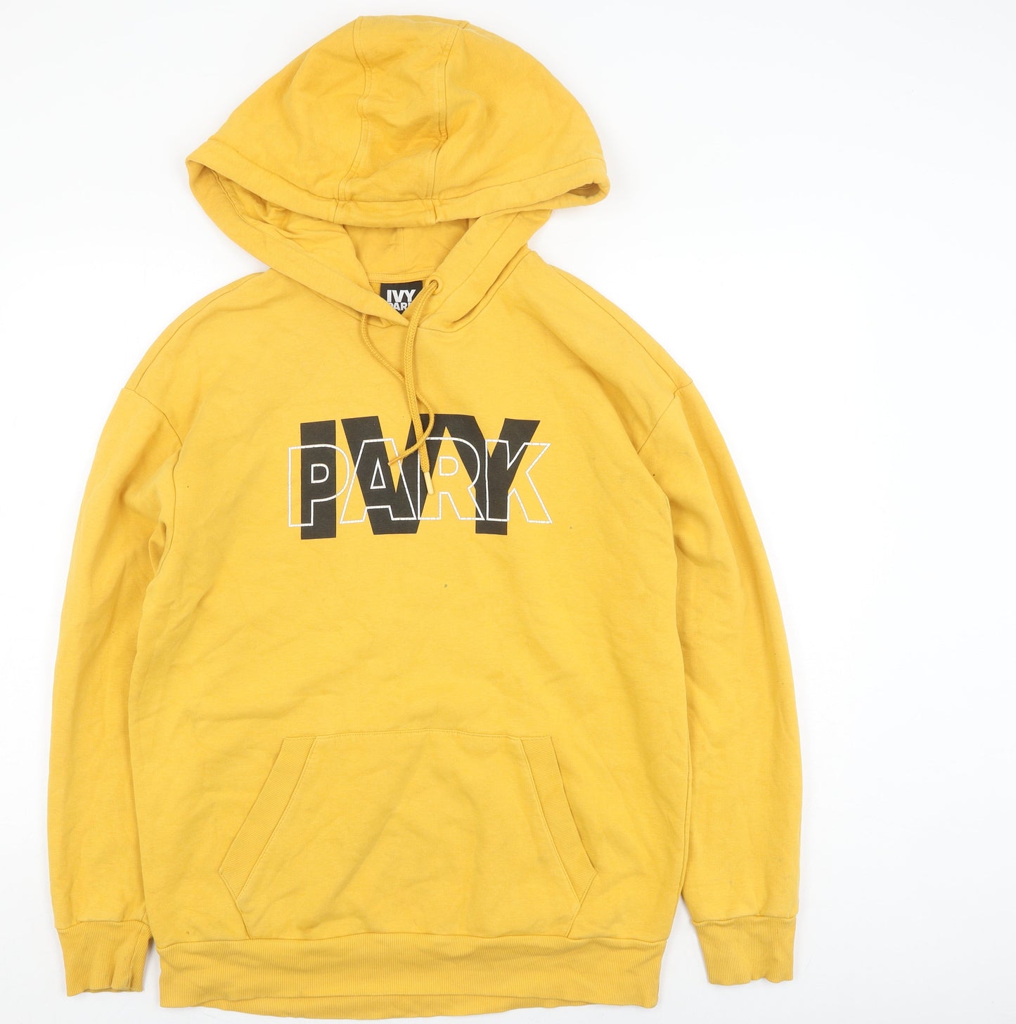 Ivy Park Unisex Yellow Pullover Hoodie - Small