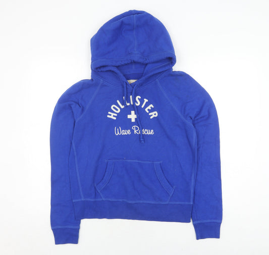 Hollister Women's Blue Pullover Hoodie Size L