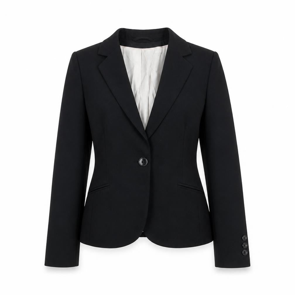 H&M Women's Black Blazer Size 6 Regular Fit