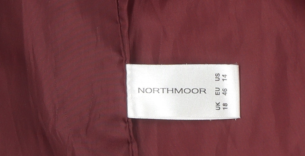 Northmoor Women's Red Mid-Length Coat Size 18