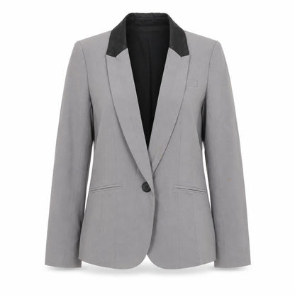 River Island Women's Grey Blazer UK 10 Lined Tailored
