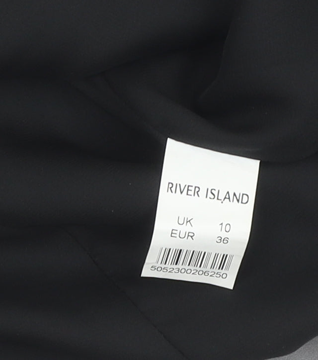 River Island Women's Grey Blazer UK 10 Lined Tailored