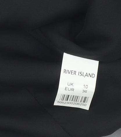 River Island Women's Grey Blazer UK 10 Lined Tailored