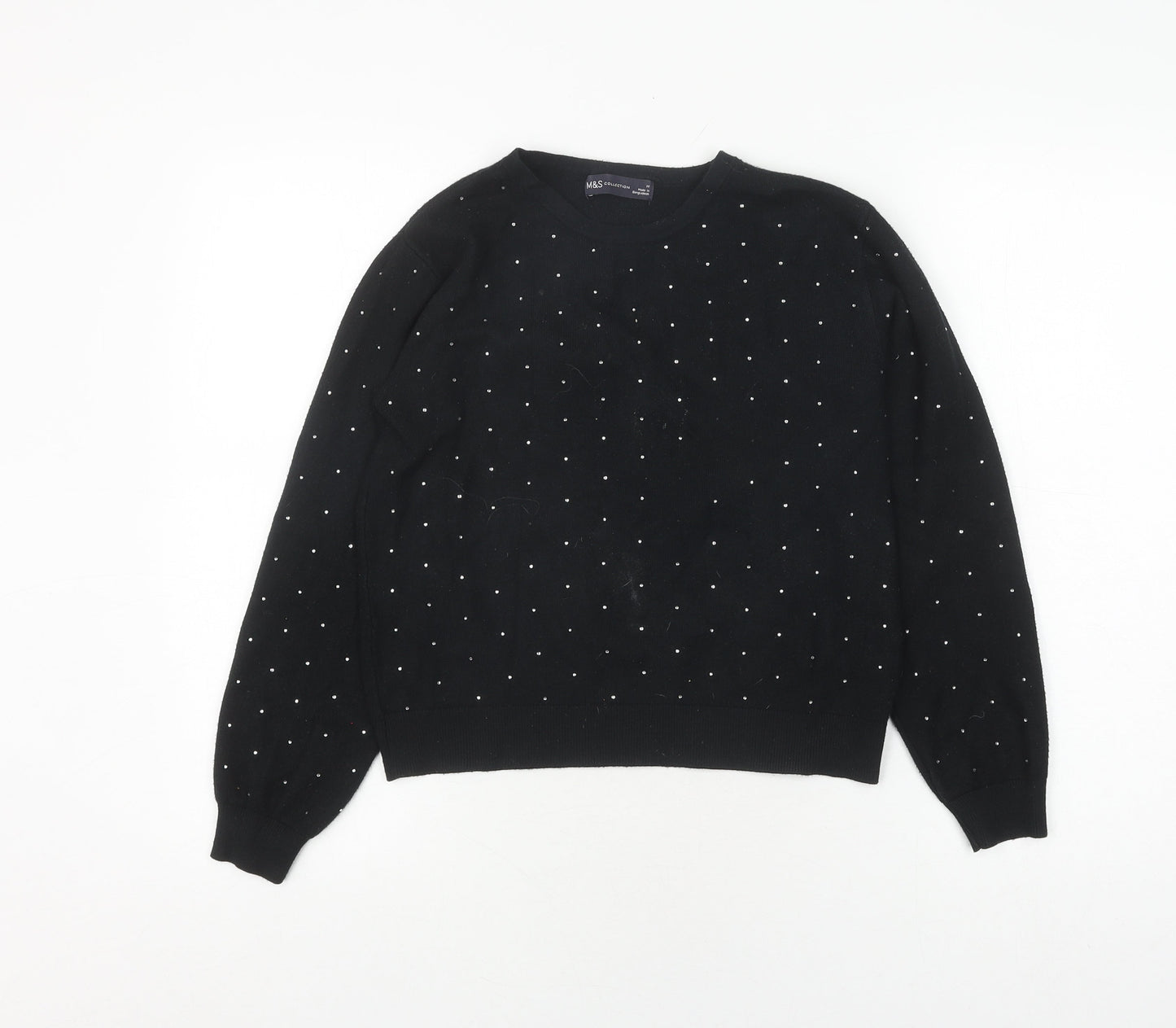 Marks and Spencer Women's Black Pullover Jumper M