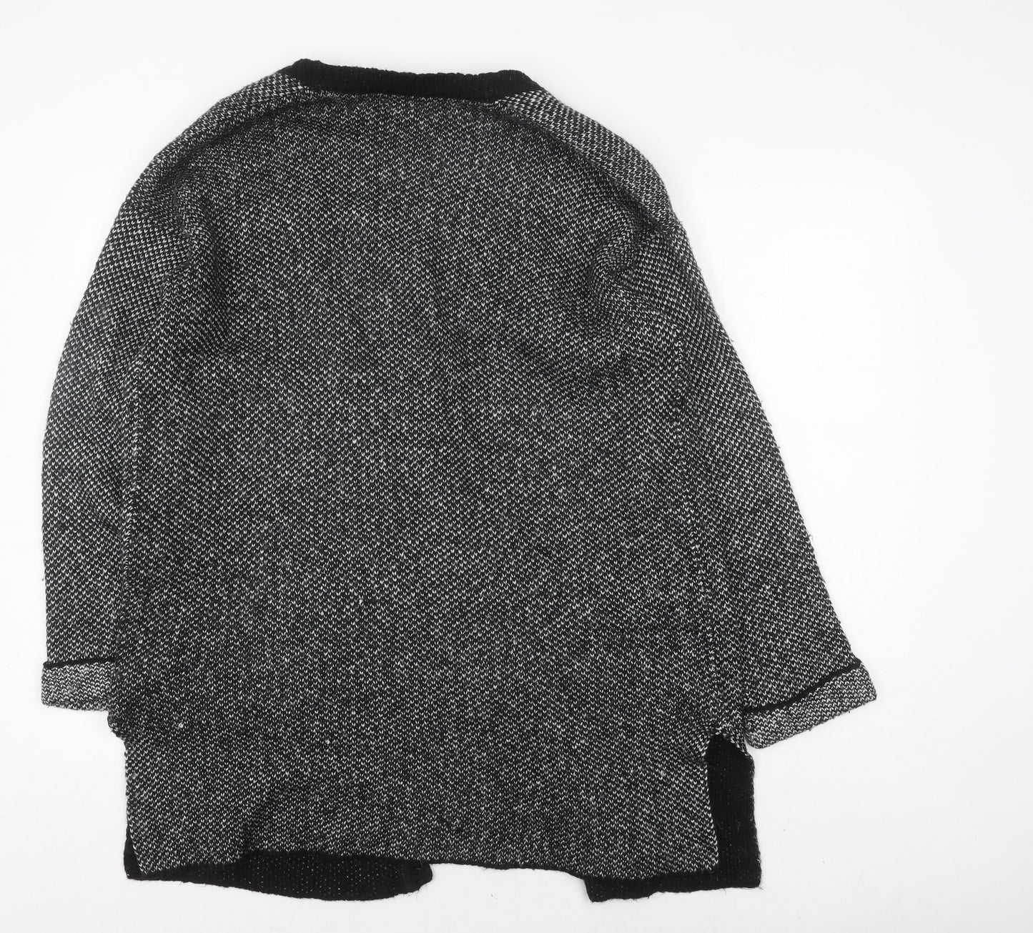 Isle Women’s Black Coatigan, Size M, Acrylic, Long Sleeve