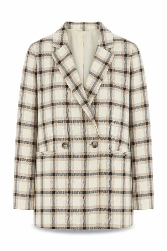 H&M Women's Multicoloured Plaid Blazer Size 12, Lined