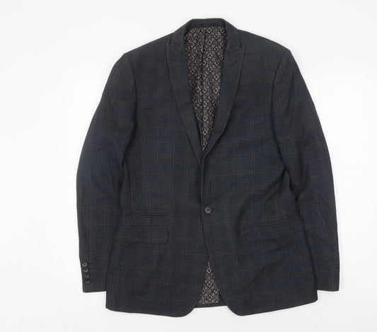 Red Herring Men's Grey Check Blazer 40L