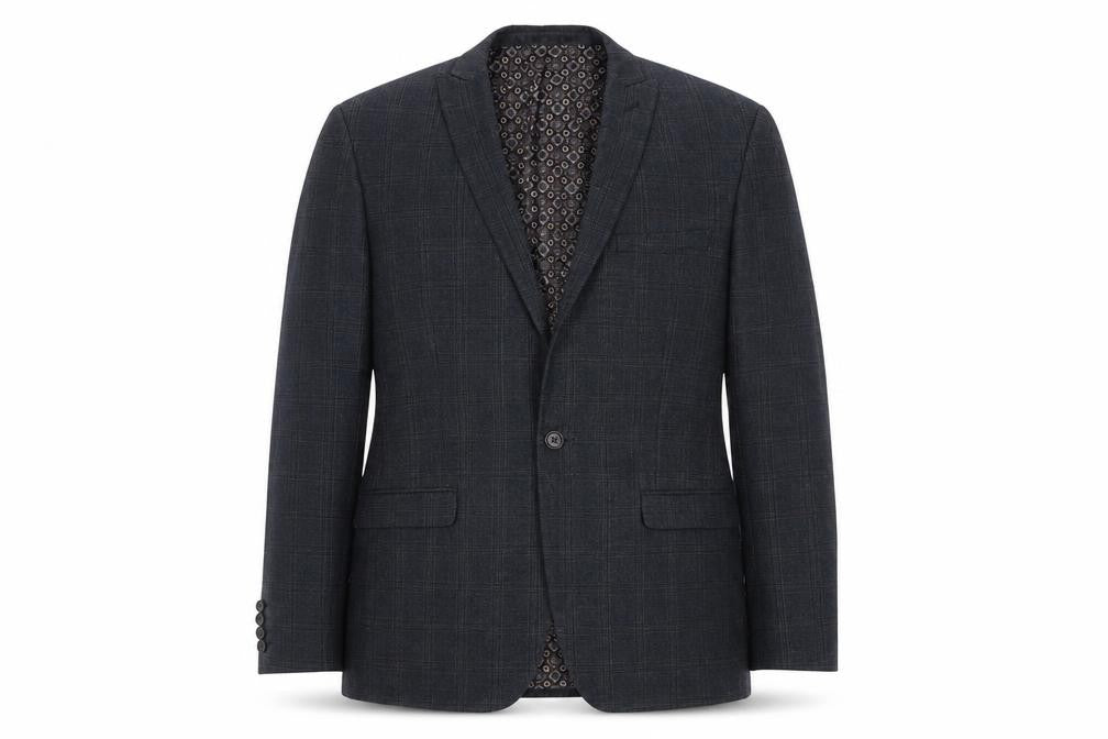 Red Herring Men's Grey Check Blazer 40L