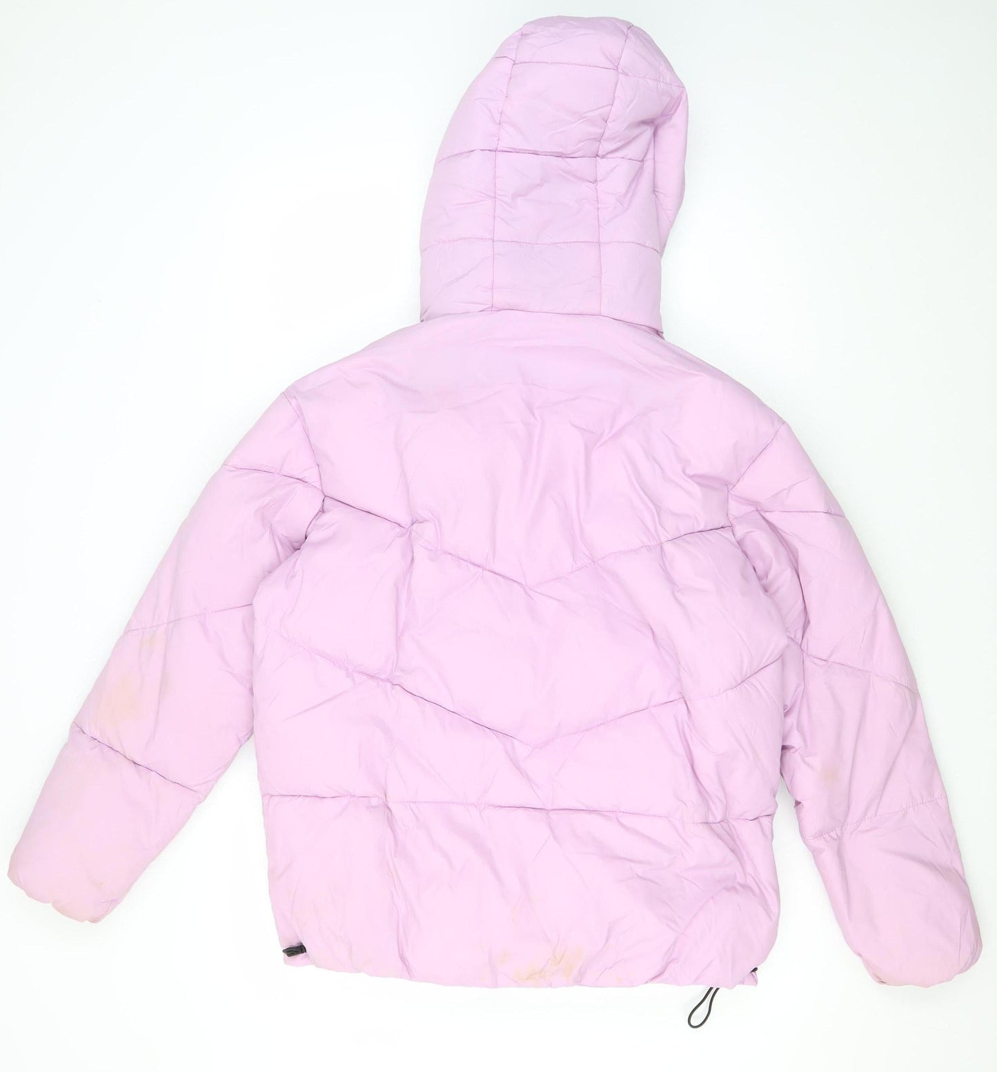 River Island Women's Pink XS Hooded Puffer Jacket