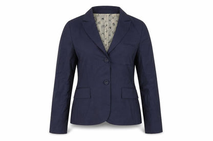 NW3 Women's Blue Wool Blazer, Classic Two-Button, Size 10