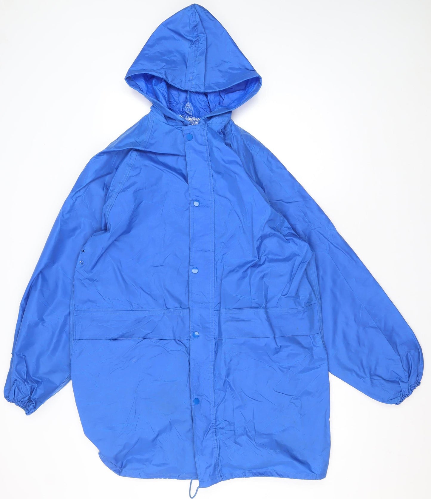 Footpath Men's Blue Rain Coat S Hooded Lightweight