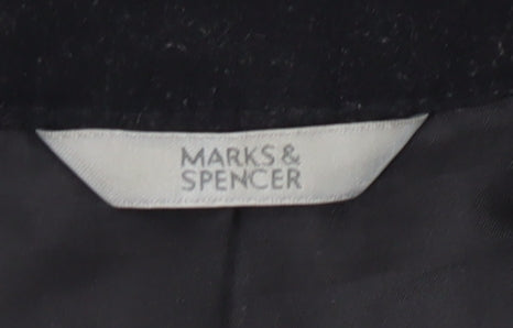 Marks & Spencer Women's Black Zip Jacket Size 14